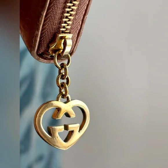 Gucci Metallic Zip-Around Leather Wallet - Picture 2 of 13